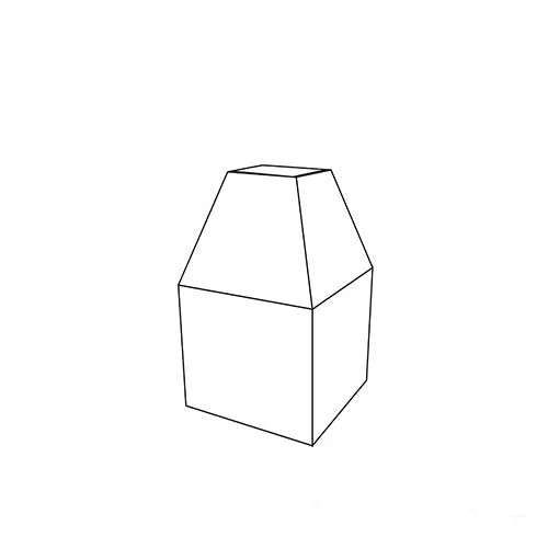 Square Box With Ladder Top